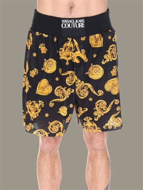 versace denim shorts|versace leather pants men's.